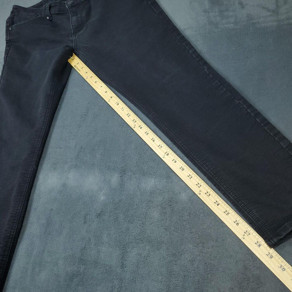Vintage Genes Black Jeans Mens 36x30 Black Skinny Fit Stretch Denim Pants - Picture 7 of 15
